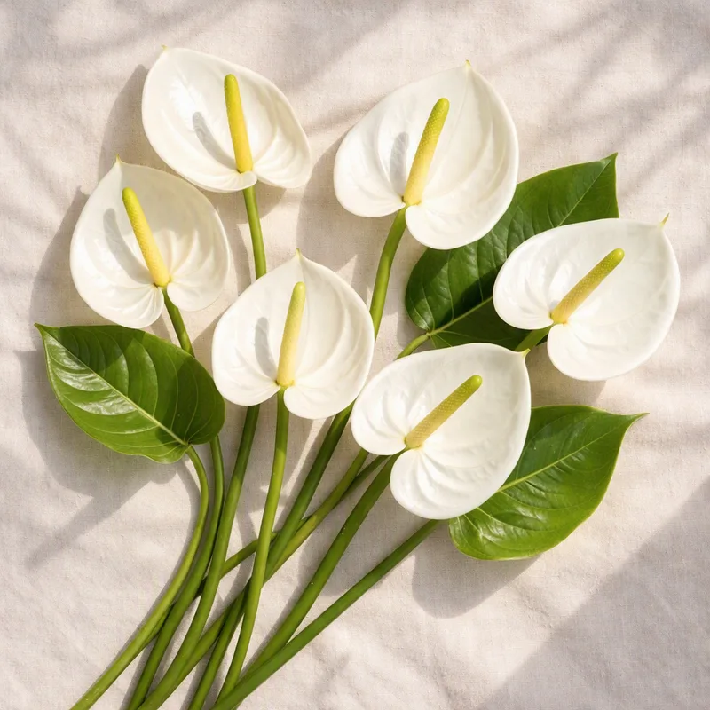 Anthurium (Flamingoblume) - weiß - Bild 4