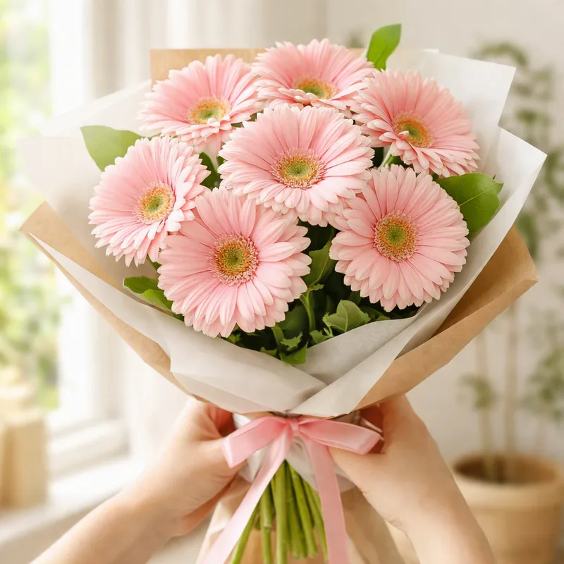 Gerbera - rosa - Bild 3