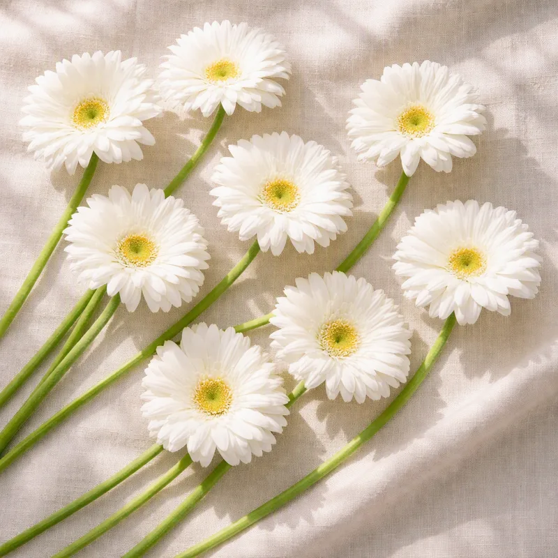 Gerbera - weiß - Bild 4