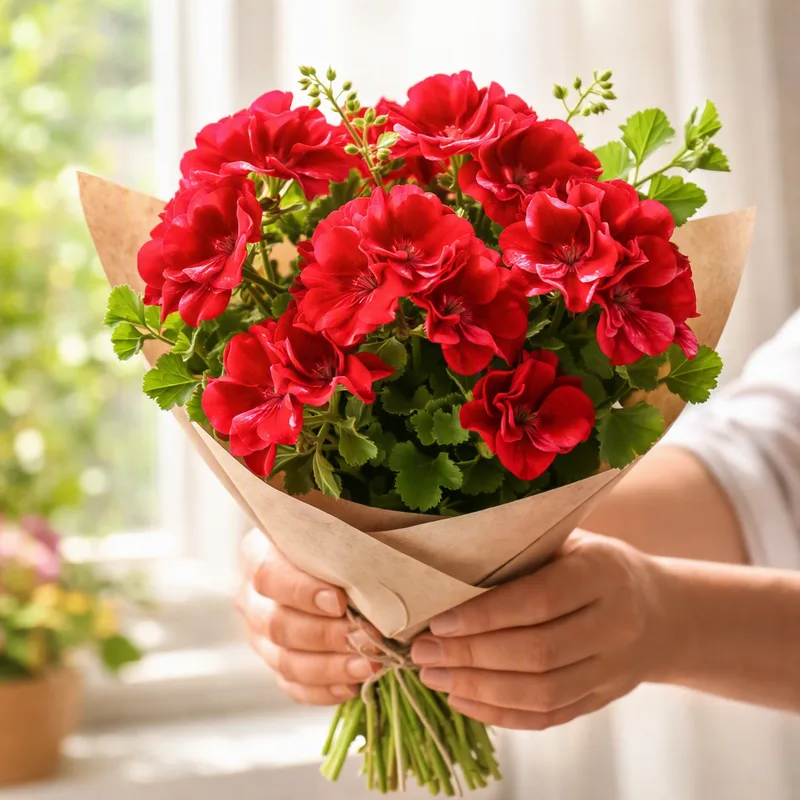 Pelargonie - rot - Bild 3