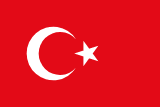 Flagge von der Türkei